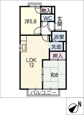 フェニックスＫＡＷＡＩ　Ｂ棟の間取り