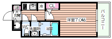 レークス新大阪ウエストの間取り