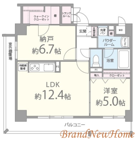 堺市堺区宿院町西のマンションの間取り