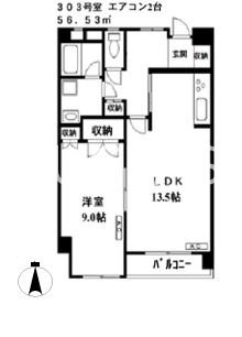 ヴェルセ用賀の間取り