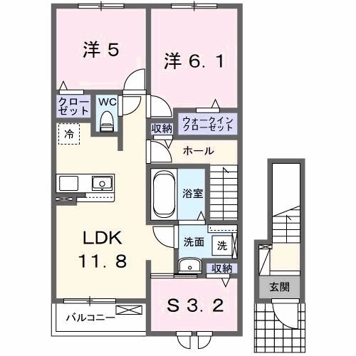 フィデール行橋Ｃの間取り