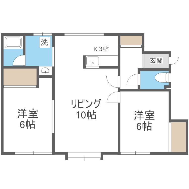 西尾マンションＢの間取り