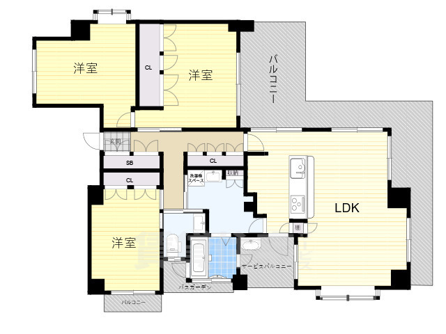 ForYou湊川公園の間取り