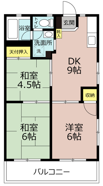 さいたま市北区宮原町のマンションの間取り