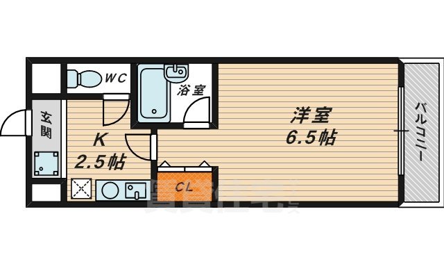 【大阪市城東区鴫野東のマンションの間取り】