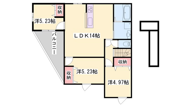 プレミールcocoの間取り