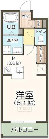 茨木市総持寺のマンションの間取り