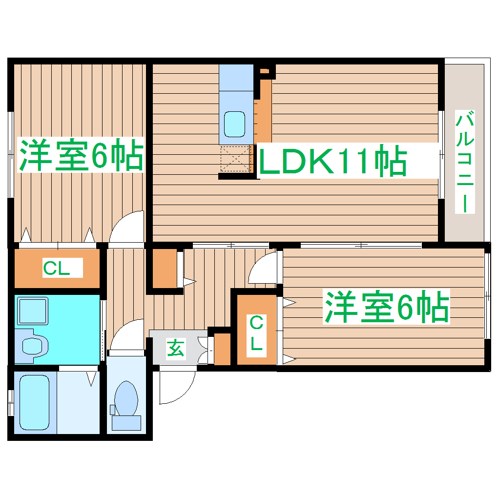 クオリアIIの間取り