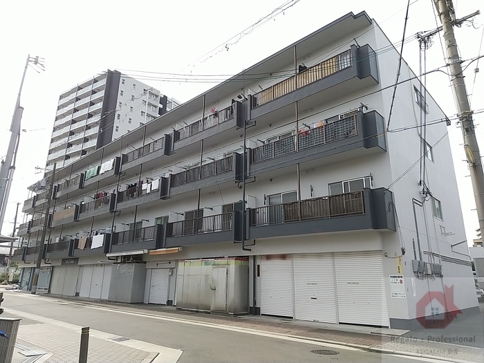 【大阪市住吉区殿辻のマンションの建物外観】