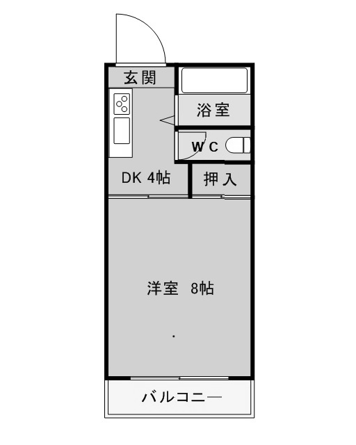 コーポ立野の間取り