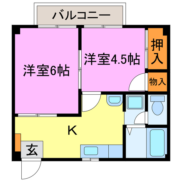 ホクオウハイツの間取り