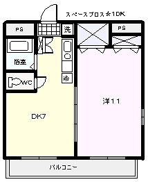 スペースブロスの間取り