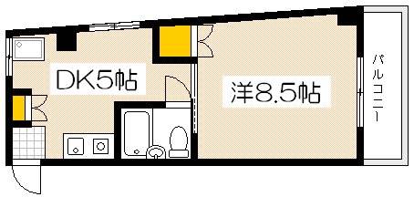 広島市西区己斐本町のマンションの間取り