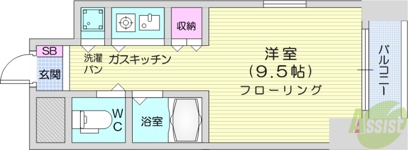 シグマ不動産大通の間取り