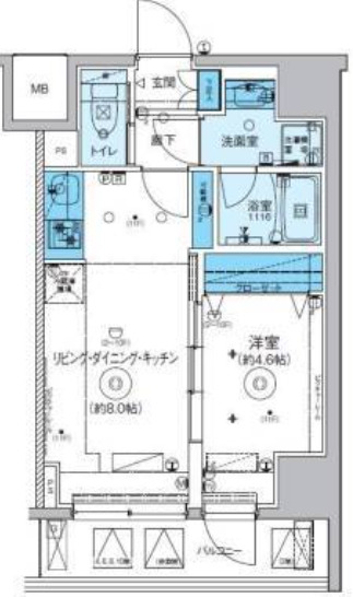 リヴシティ横濱関内弐番館の間取り