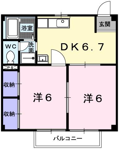 プロムナードＭの間取り