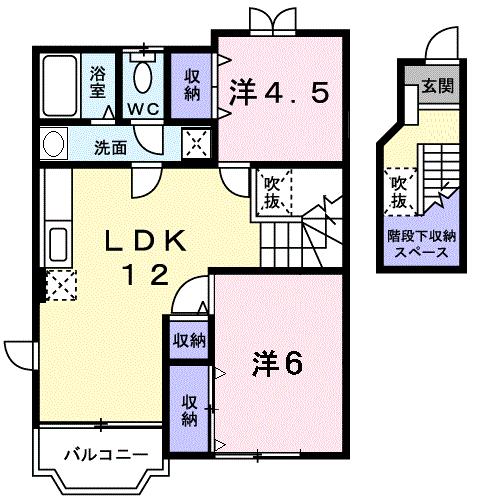 ヴェルドミールIの間取り