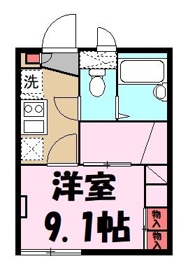埼玉県南埼玉郡宮代町百間６（アパート）の賃貸物件の間取り