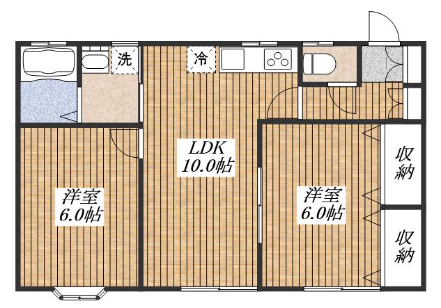 ハイツボナールの間取り