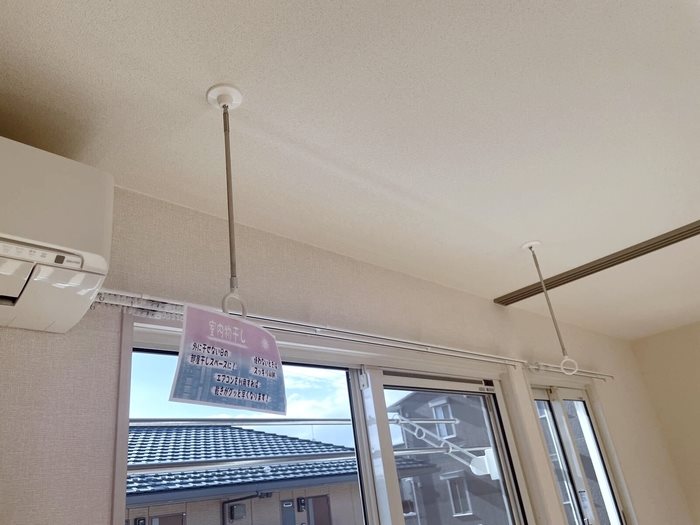 その他設備　室内物干し