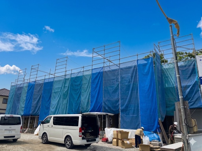 建物外観　建築中