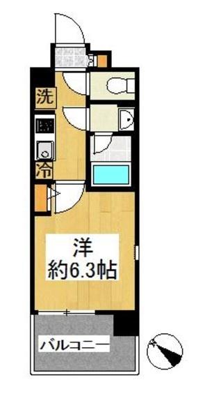 1K Mansion in Nishi-ku, Yokohama, Kanagawa — photo 2 of 3