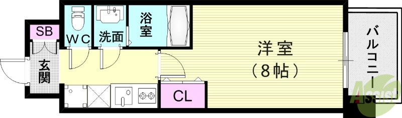 リヴィアス神戸SOLEILの間取り写真
