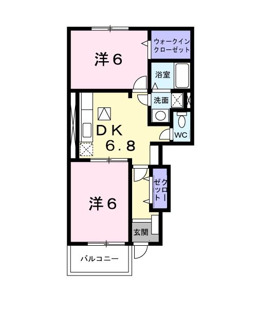 サニープレイスAの間取り写真
