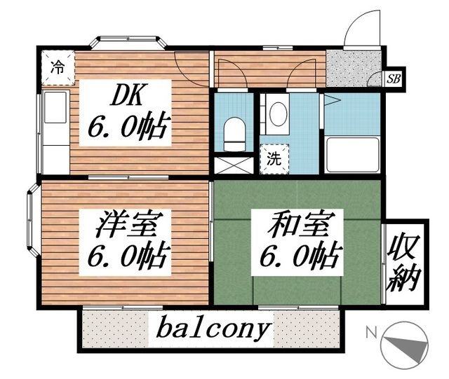 パレシオンA・Sの間取り写真