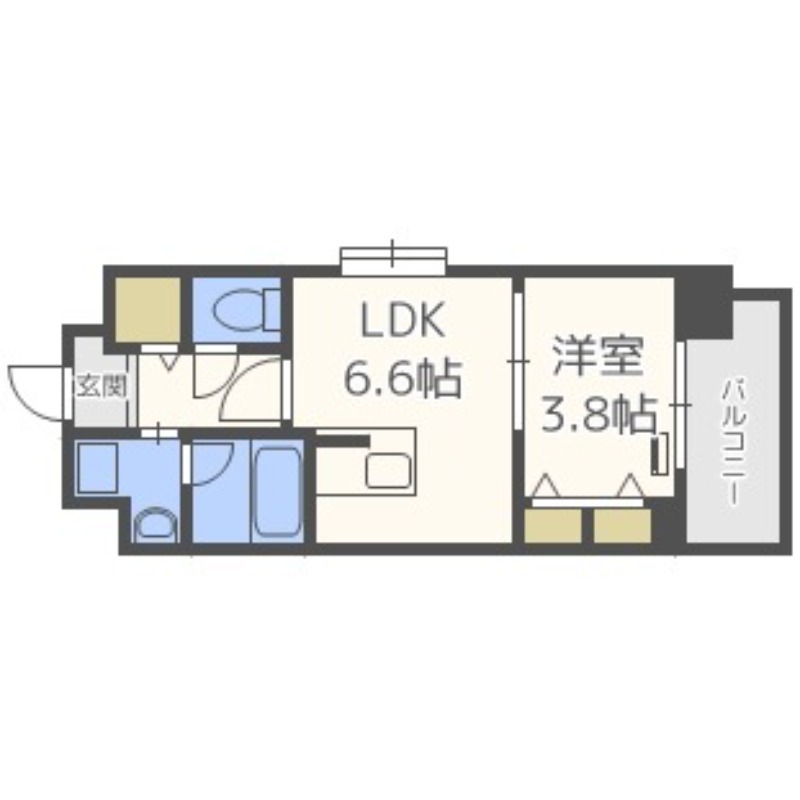 地下鉄箱崎線 呉服町駅 徒歩3分 10階建 築14年の間取り写真