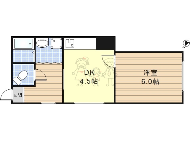 第二紀和マンションの間取り写真