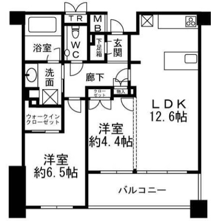 オーベル代々木上原の間取り写真