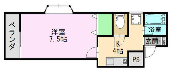 アルヴェールＴ．Ｋの間取り