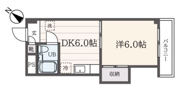 コーポ山下の間取り