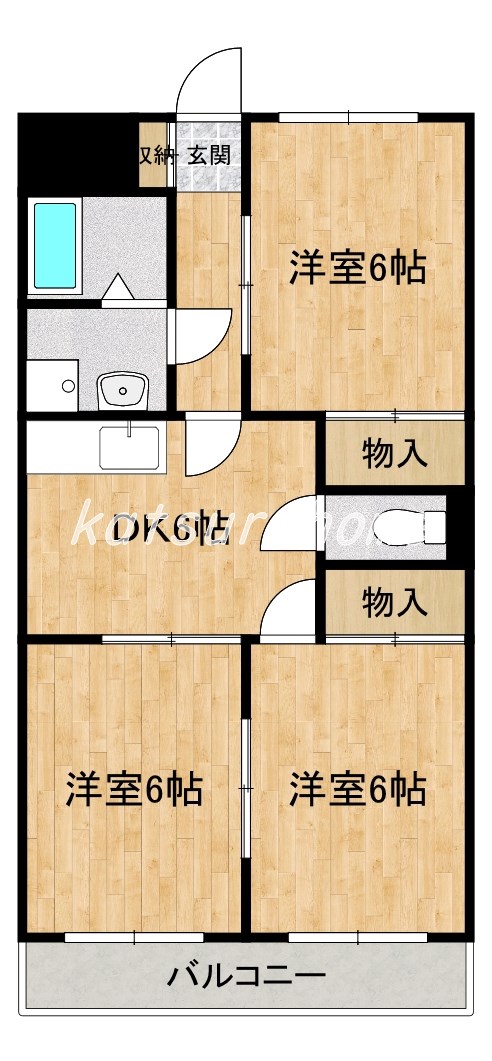 第2パークマンション西原の間取り