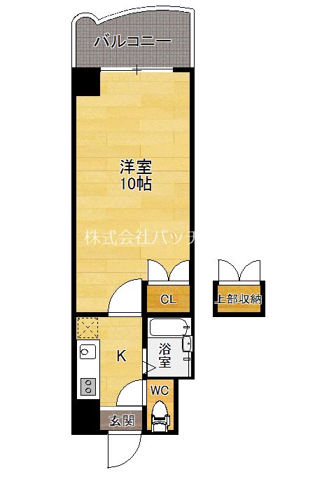 福岡市博多区築港本町のマンションの間取り