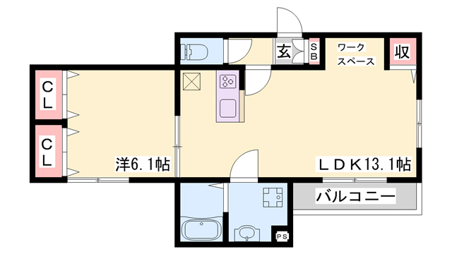 パールノアール相楽園の間取り