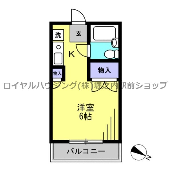 リバーブル堀之内の間取り