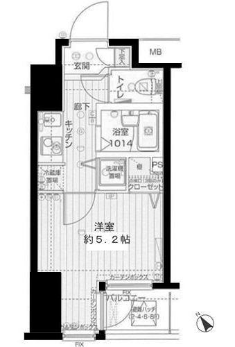 フォレシティ六本木の間取り