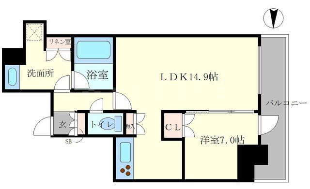 シエリアタワー千里中央の間取り