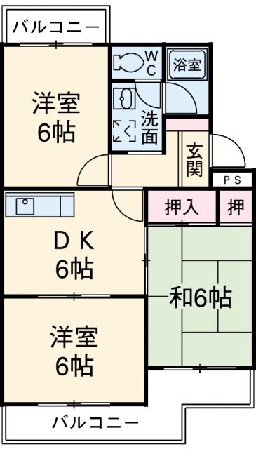 コートリヴェールの間取り