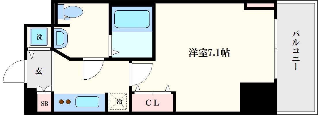 エスライズ御堂筋本町の間取り