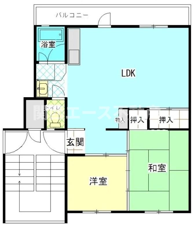 堺市南区庭代台のマンションの間取り