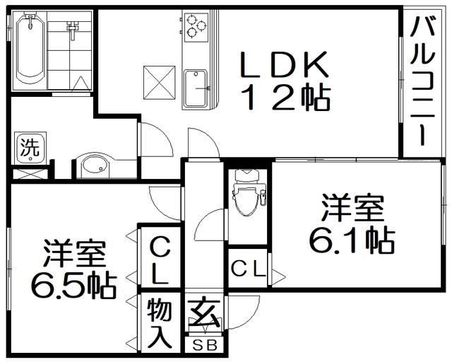 LE　GRAND　AMENITY　HILL　NORTHの間取り