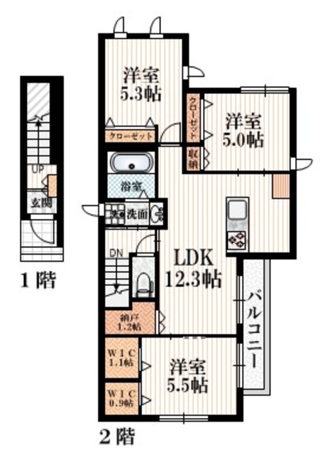 杉並区高井戸東のマンションの間取り