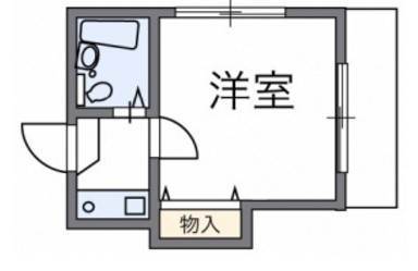 呉市吉浦東町のアパートの間取り