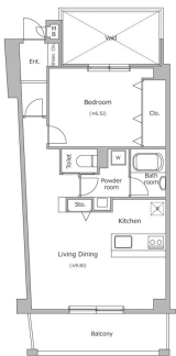 練馬区中村のマンションの間取り