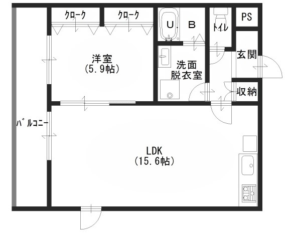 川越市松江町のマンションの間取り