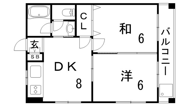 ユニテンコーポIIの間取り