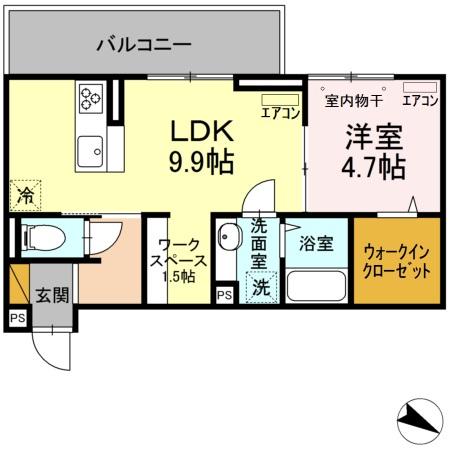 AXIS南流山の間取り